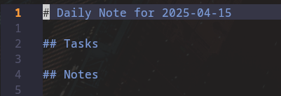 Template structure