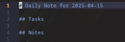 Template structure